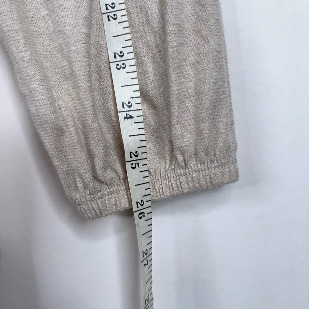 Free People Beach Cream Beige Oversized Blouse Boho Top Button Front Hemp New - Picture 11 of 12
